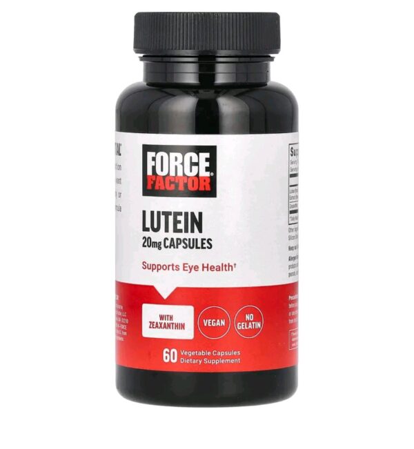 Force factors, Lutein, 20 mg, 60 Vegetable Capsules