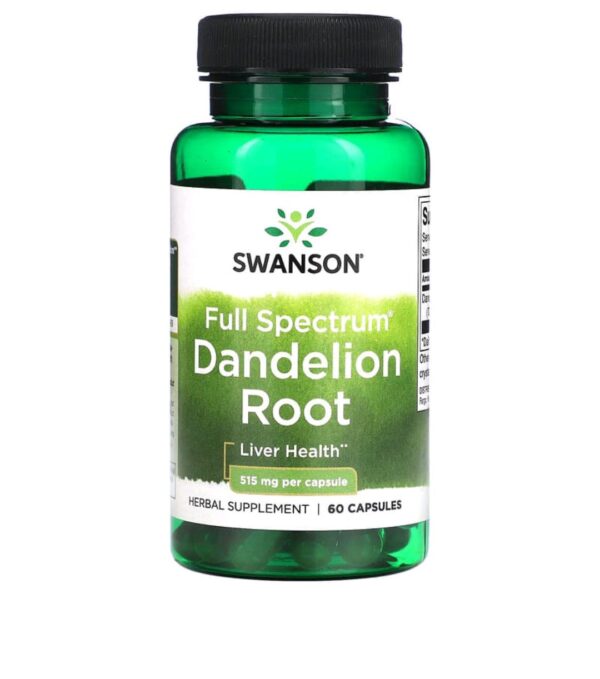 Swanson, Full Spectrum Dandelion Root, 515 mg, 60 Capsules