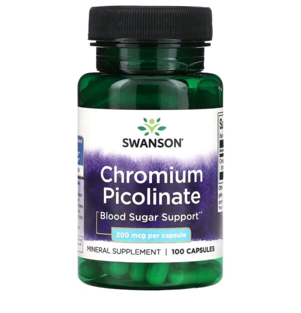 Swanson, Chromium Picolinate, 200 mcg, 100 Capsules