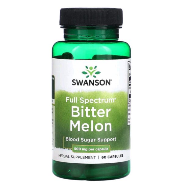 Swanson, Full Spectrum Bitter Melon, 500 mg, 60 Capsules