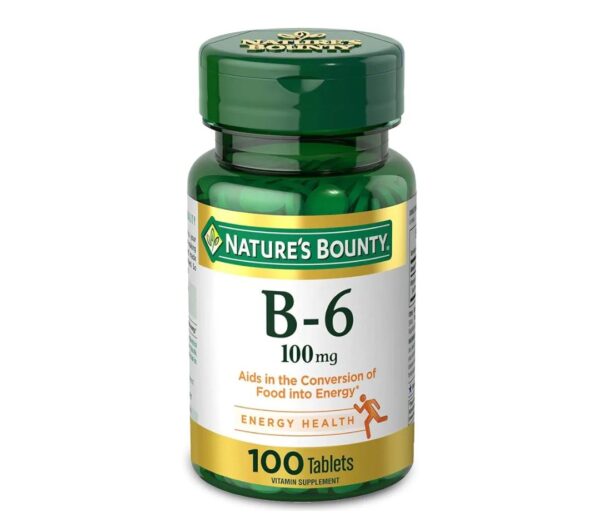 Nature's Bounty Vitamin B6, Supports Energy Metabolism and Nervous System Health, 100mg, Tablets, 100 Ct Exp 30/10/2026