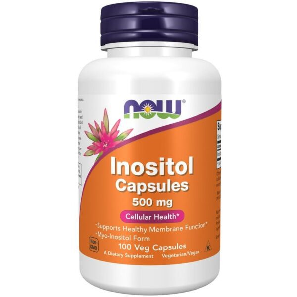 Inositol Capsules, 500 mg, 100 Veg Capsules