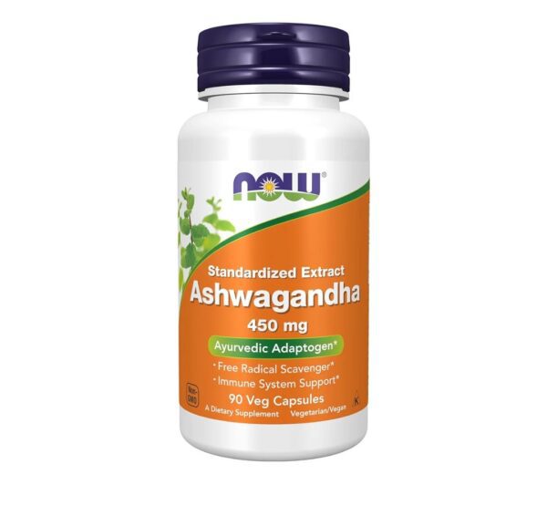 NOW Foods Supplements, Ashwagandha (Withania somnifera) 450 mg (Standardized Extract) for Immune Support ,90 Veg Capsules
ناو اشواجندا ٩٠ كبسولة