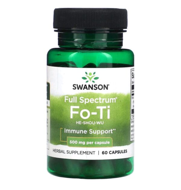 Swanson, Fo-Ti, 500 mg , 60 Capsules