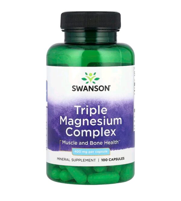 Triple Magnesium Complex, 400 mg, 100 Capsules