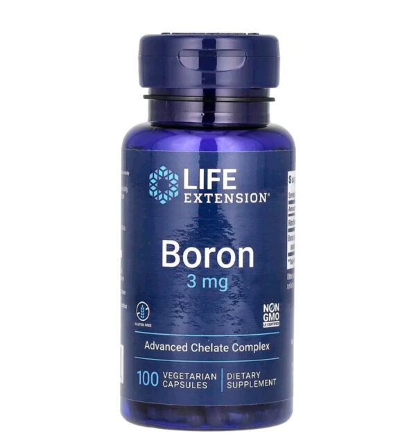 Life extension , Boron, 3 mg, 100 Vegetarian Capsules