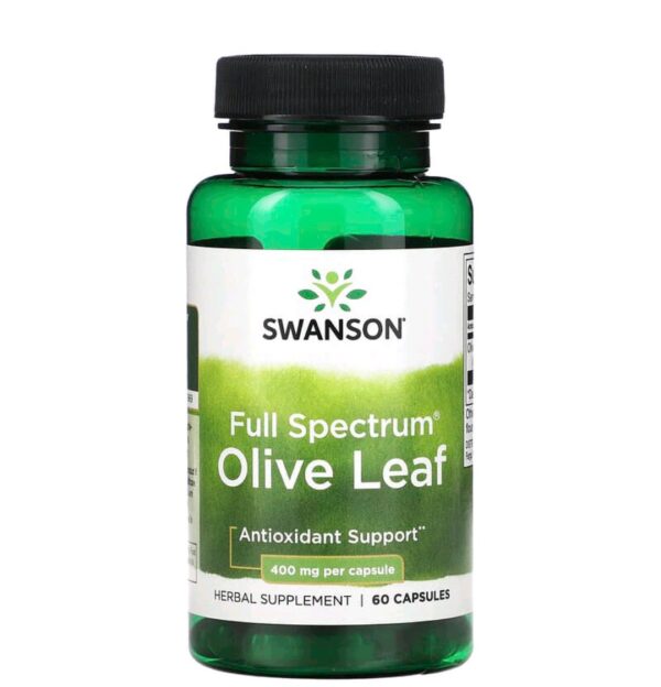 Swanson, Full Spectrum Olive Leaf, 400 mg, 60 Capsules
