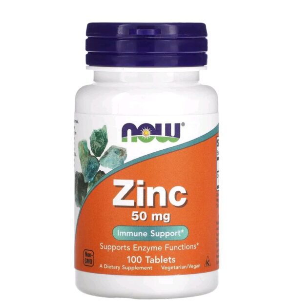 Now Zinc, 50 mg, 100 Tablets