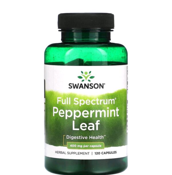 Swanson, Full Spectrum Peppermint Leaf, 400 mg, 120 Capsules