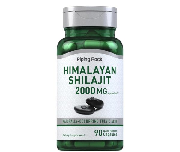 Piping Rock Shilajit Capsules | 2000mg | 90 Count | Himalayan Fulvic Acid
بيبنج روك شيلاچيت تركيز ٢٠٠٠ مج