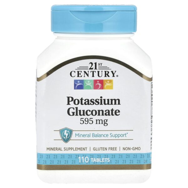 Potassium Gluconate, 595 mg, 110 Tablets