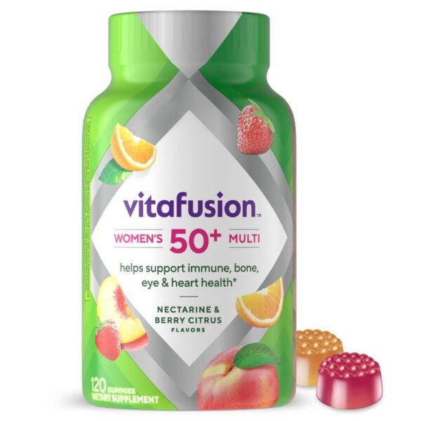 vitafusion Women's 50+ Daily Multivitamin, Gummy Vitamins, 120 Ct