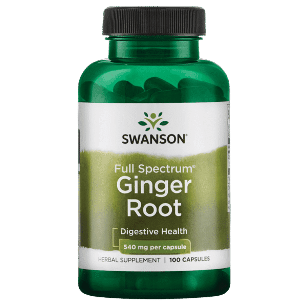 Swanson Ginger Root 540 mg 100 Capsules