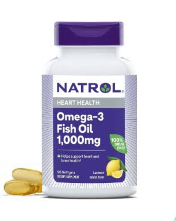 Natrol Omega-3 Fish Oil Lemon - 1000 mg - 90 Softgels