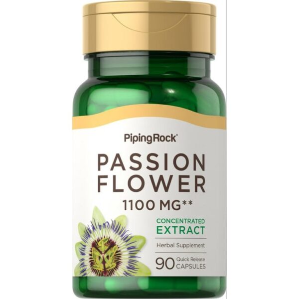 pipingrock, Passion Flower Extract 1100mg | 90 Capsules | by Piping Rock