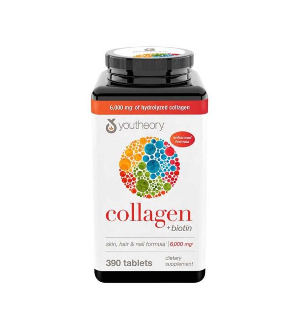 Youtheory Collagen Plus Biotin, 390 Tablets 