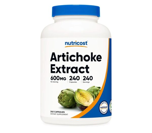 Nutricost Artichoke Extract 600mg, 240 Vegetarian Capsules - Gluten Free, Non-GMO