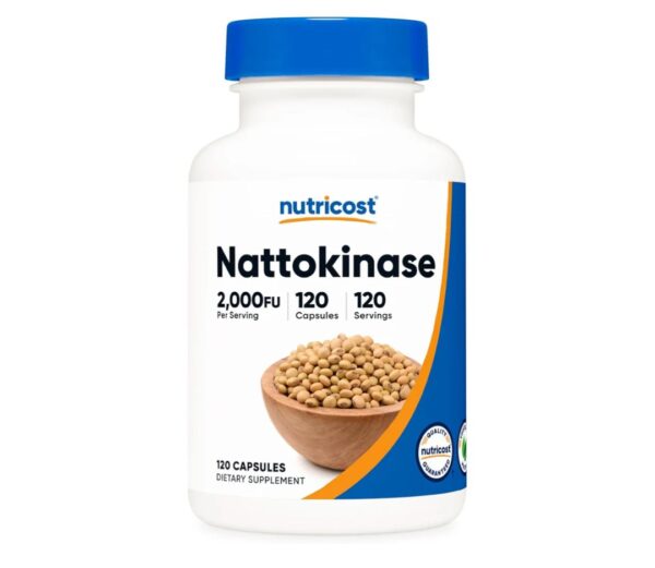 Nutricost Nattokinase 2,000FU, 120 Capsules - Gluten Free, Non-GMO, Vegetarian Friendly