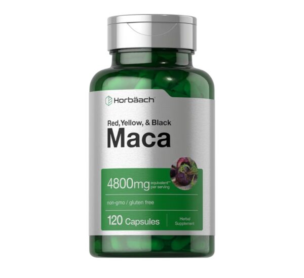 Horbäach Maca Root Capsules for Men and Women | 120 Pills 
هورباك ماكا تركيز ٤٨٠٠