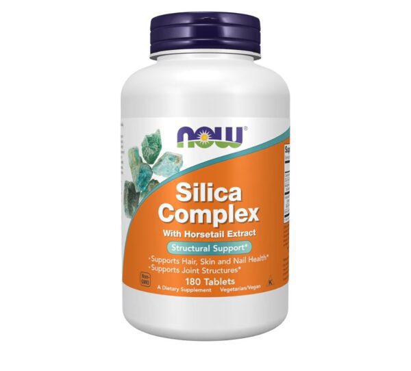 NOW Foods Supplements, Silica Complex with Horsetail Extract, Supports Hair, Skin and Nail Health*, Structural Support*, 180 Tablets