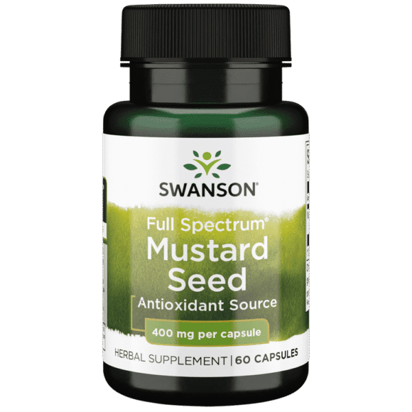 Swanson Full Spectrum Mustard Seed 400 Milligrams 60 Capsules