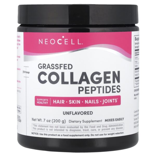 NeoCell , Grassfed Collagen Peptides, Unflavored, 7 oz (200 g)