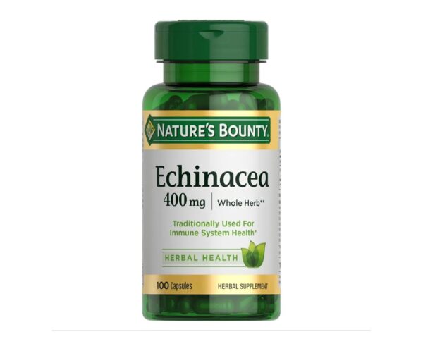 Echinacea by Nature's Bounty, Herbal Supplement, Supports Immune Health, 400mg, 100 Capsules