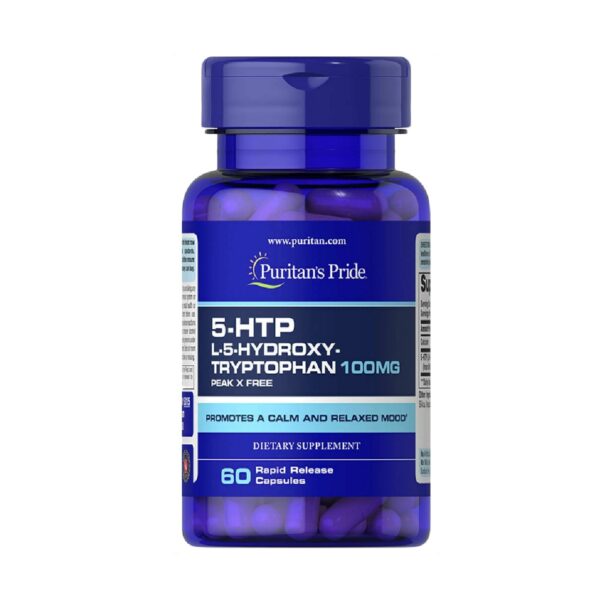 Puritan's Pride 5-HTP 100 mg Capsules, 60 Count