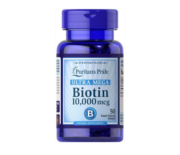 Puritan's Pride Ultra Mega Biotin 10000 Mcg 50 Count