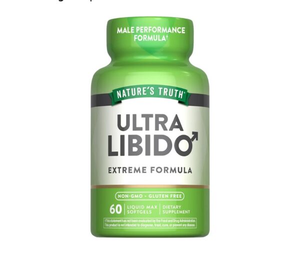 Nature's Truth Libido Supplement for Men | 60 Softgels | Non-GMO & Gluten Free Pills