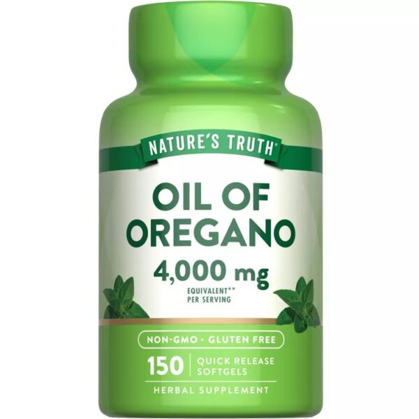 Oil of Oregano Softgel Capsules | 4000 mg | 150 Count | for Men and Women | by Nature's Truth
