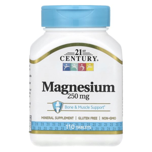 Magnesium, 250 mg, 110 Tablets