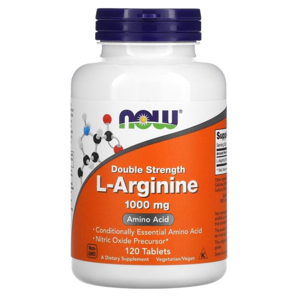 Now, L-Arginine, 1,000 mg, 120 Tablets