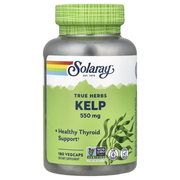 Solaray,  True Herbs, Kelp, 550 mg, 180 VegCaps