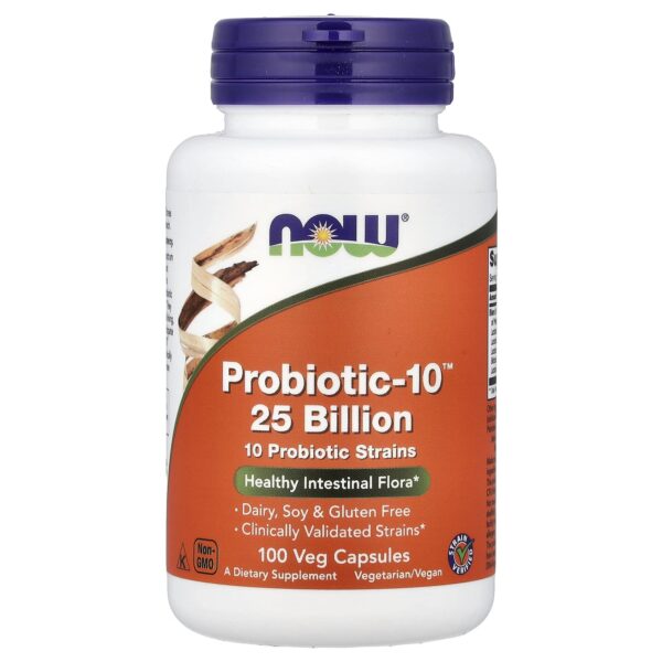 Now, Probiotic-10™ 25 Billion, 100 Veg Capsules

ناو بروبيونات ٢٥ بليون