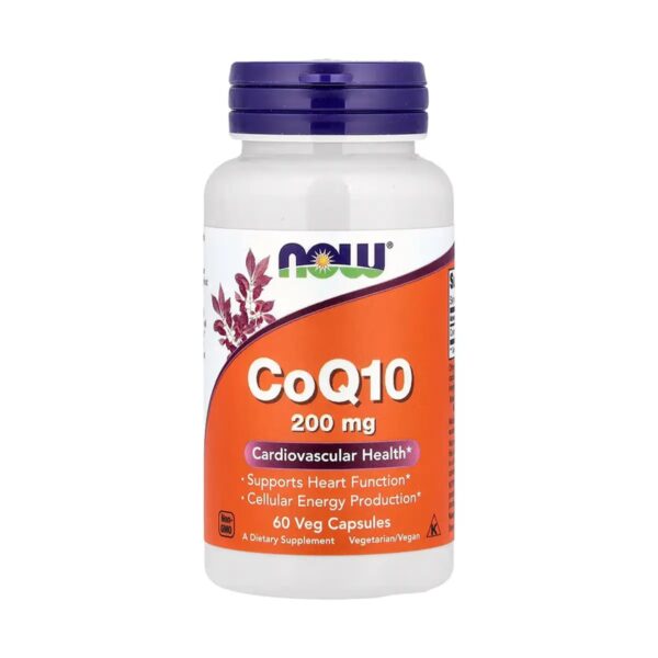 ناو كو انزيم كيو ١٠ Now  CoQ10 تركيز 200 مجم / 60 كبسولة