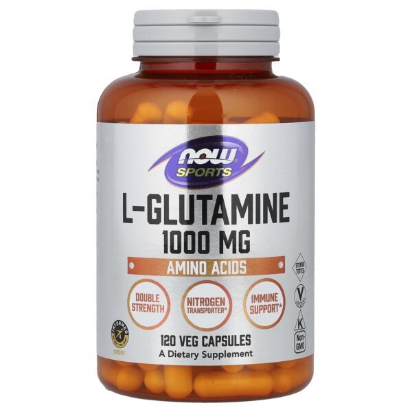 ل-جلوتامين ، 1،000 ملجم ، 120 كبسولة نباتية
Now, L - glutamine 1000 mg