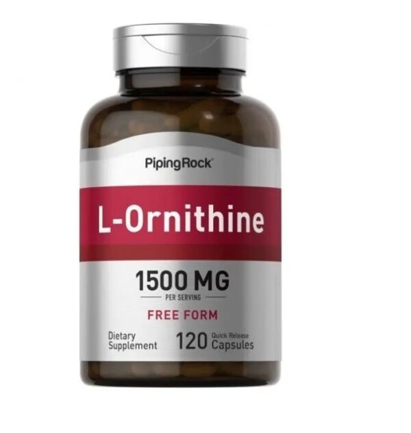Pipingrock L-Ornithine, 1500 mg (per serving), 120 Quick Release Capsules