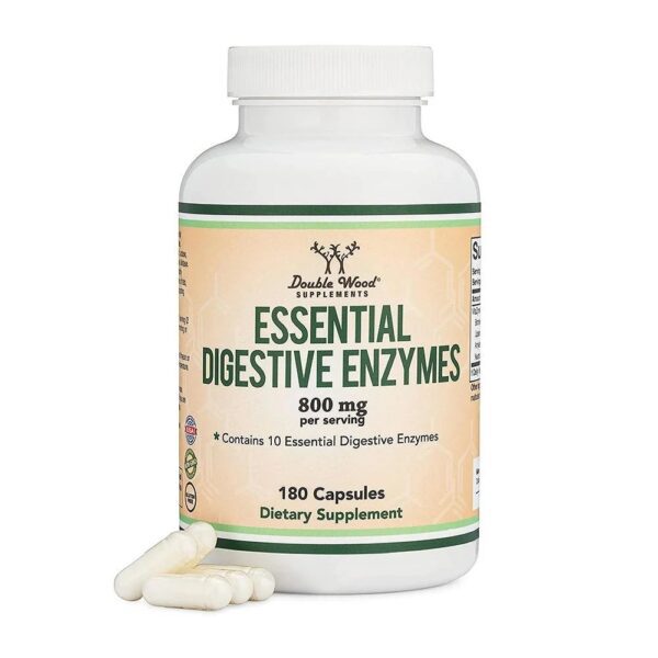 Double wood, Digestive enzymes 180 capsules exp 30/8/2026
ديجيستيف انزيم (إنزيمات هضمية أساسية) - 180 كبسولة