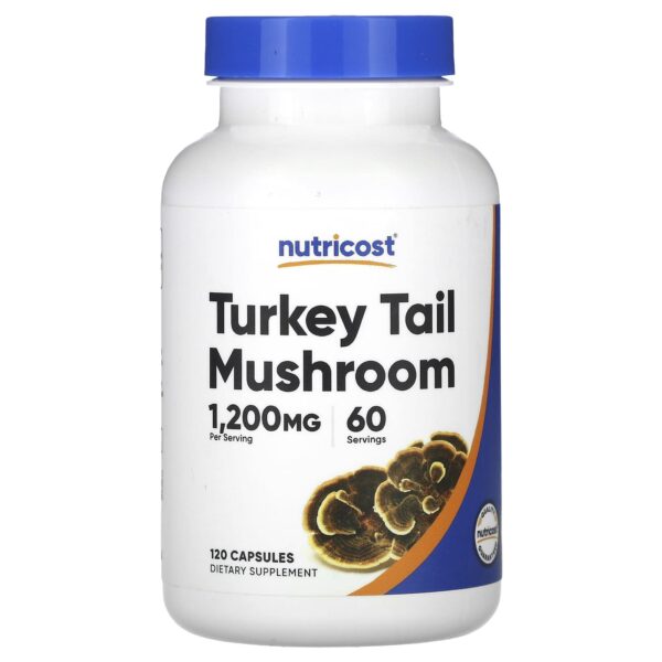 Nutricost , Turkey Tail Mushroom, 120 Capsules (600 mg per Capsule