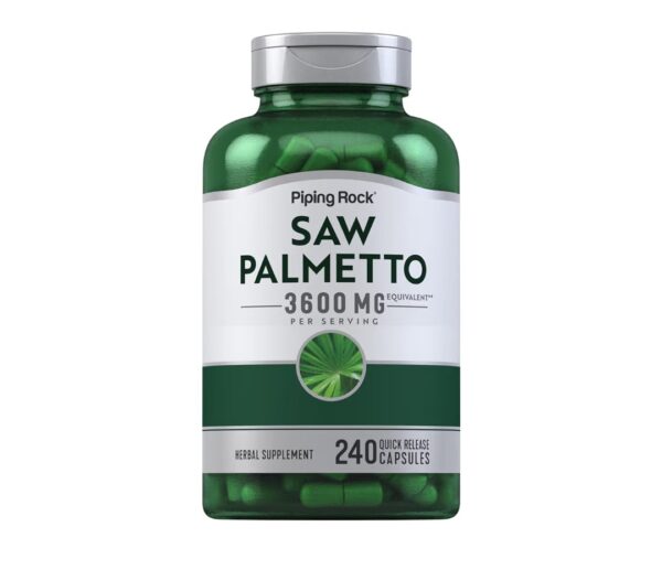 Piping Rock Saw Palmetto Extract | 240 Capsules | for Men and Women | Non-GMO, Gluten Free Supplement