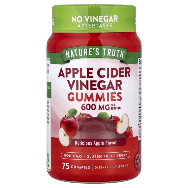 Nature's Truth , Apple Cider Vinegar Gummies, Apple, 75 Gummies