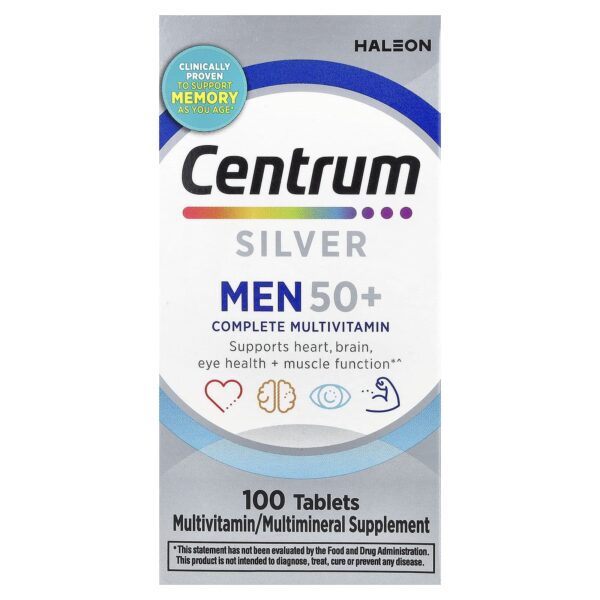 Centrum , Silver Men 50+, Complete Multivitamin, 100 Tablets