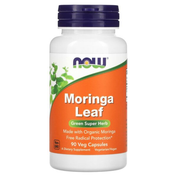 NOW Foods , Moringa Leaf, 400 mg, 90 Veg Capsules