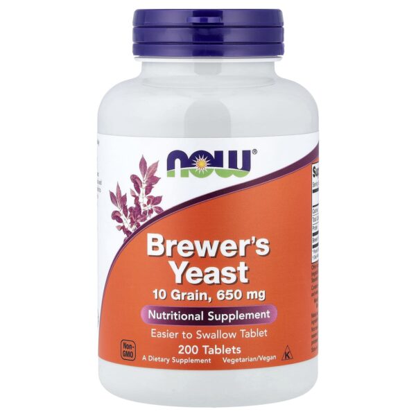 NOW Foods , Brewer's Yeast, 650 mg, 200 Tablets