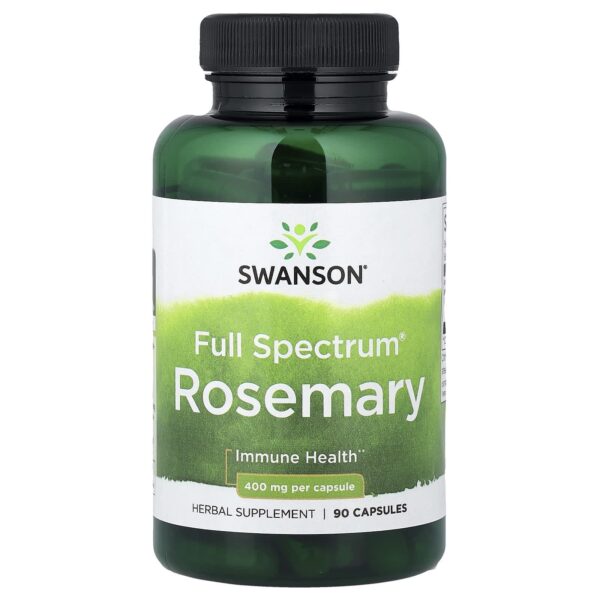 Swanson , Full Spectrum® Rosemary, 400 mg, 90 Capsules