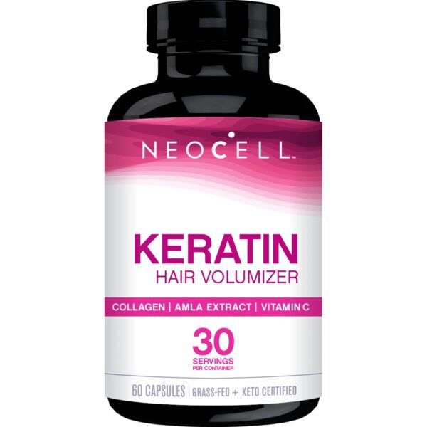 Neocell, Keratin Hair Volumizer 60 Capsules
مكمل تكثيف الشعر