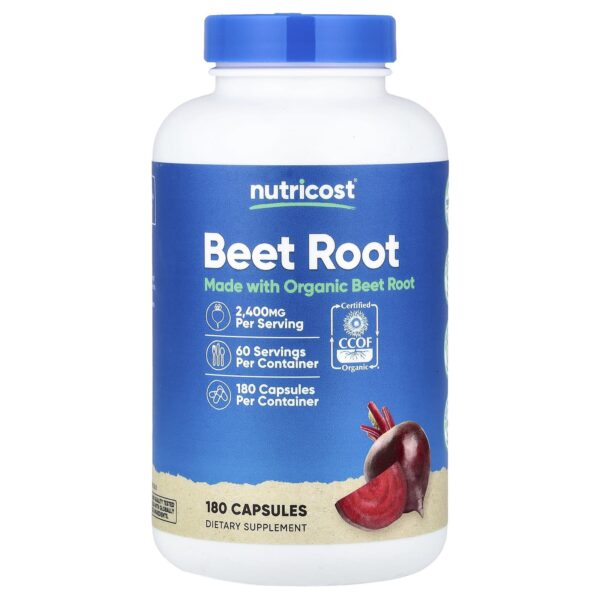 Nutricost , Beet Root, 180 Capsules 2400 mg