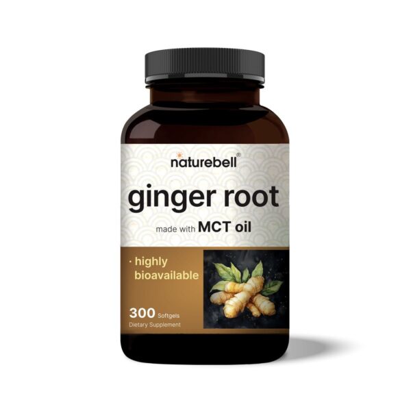 naturebell, Ginger Root with MCT Oil, 300 Softgels