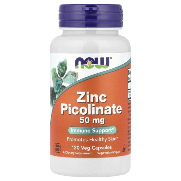 NOW Foods, Zinc Picolinate, 50 mg, 120 Veg Capsules